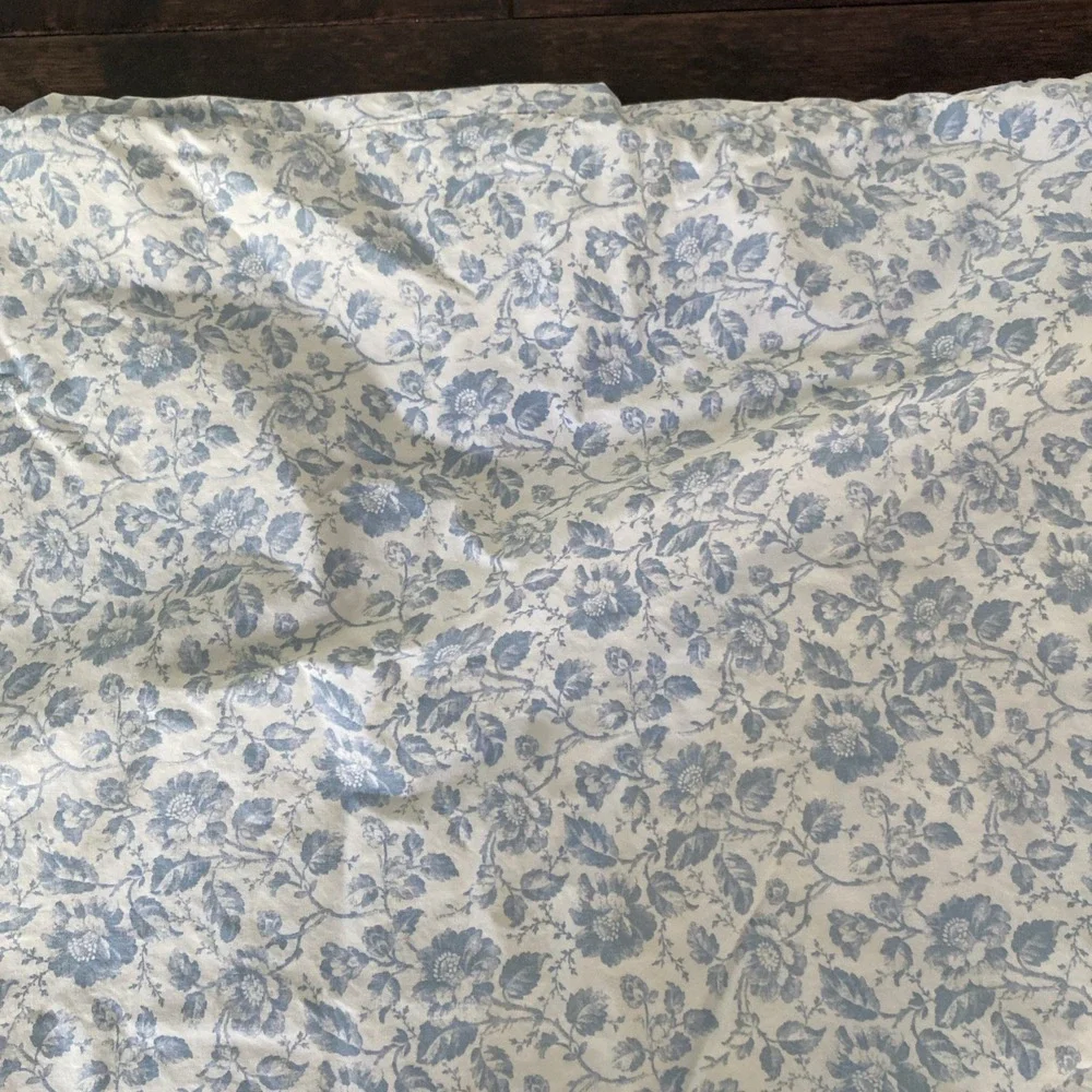 Vintage RALPH LAUREN French Country Cottage Floral Blue Standard Pillow Case